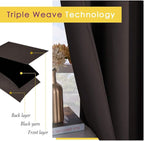 NICETOWN Blackout Draperies Curtains, Energy Smart Thermal Insulated Solid - Image 3