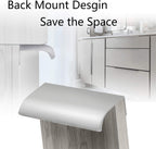 12 PCS 80mm Silver Aluminum Edge Pull, Concealed Cabinet Handle