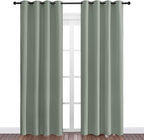 NICETOWN Greyish Green Blackout Curtains 86" Long - Image 2