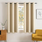 MIULEE 63" Long Room Darkening Curtains Thermal Insulated Drapes Solid Window by MIULEE