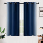 SimpleHome Ombre Room Darkening Curtains 45 inches Length - Image 2
