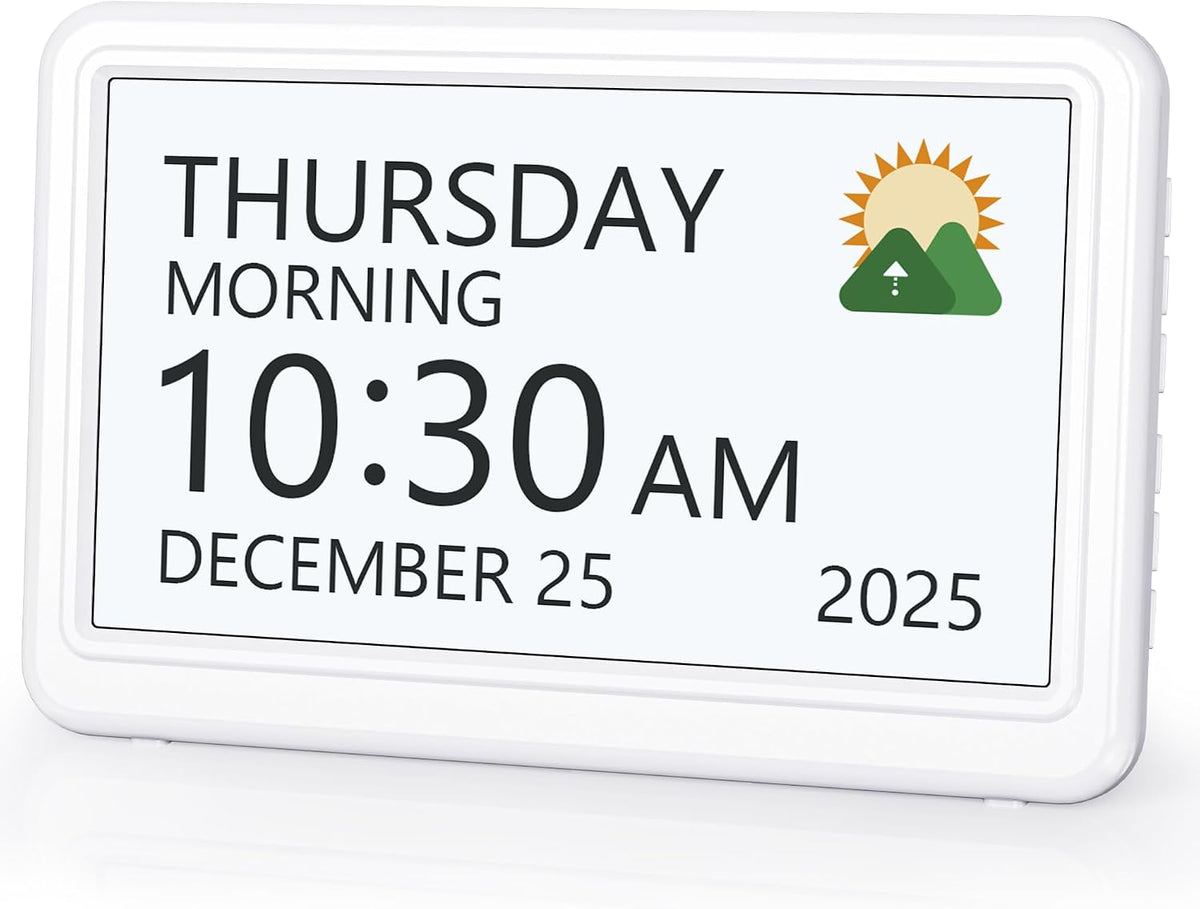 Digital Clock with Date and Week for Seniors, Alzheimer's Dementia Clock
