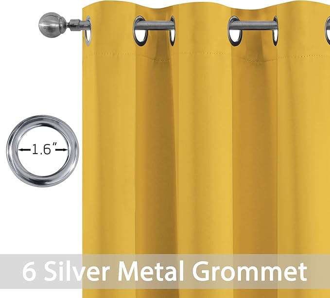 Yakamok Solid Blackout Curtains - Image 2