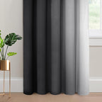 Yakamok Room Darkening Ombre Curtains 84 Inch Length, Light Blocking Grommet - Image 4