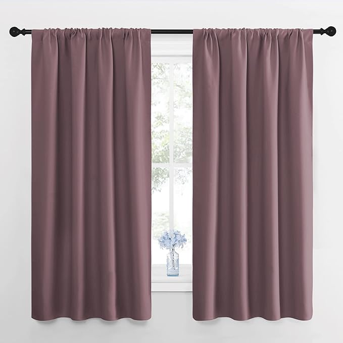 NICETOWN Blackout Curtains for Living Room, Darkening Window Curtain Panels by NICETOWN