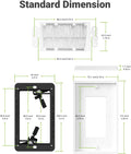 Brush Wall Plate with Mounting Bracket, 4 Pack Cable Pass Through