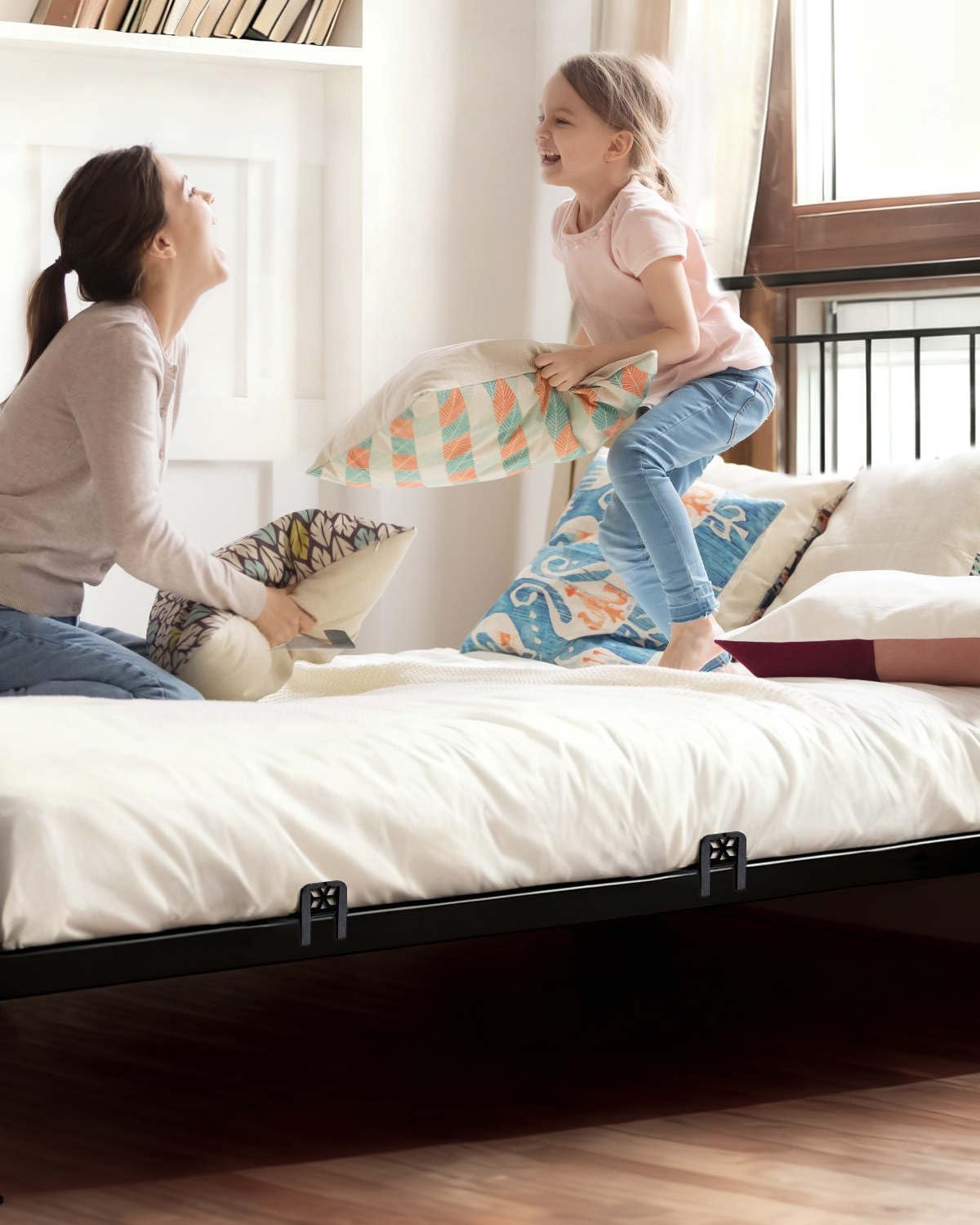 TUPSKY Non-Slip Mattress Gaskets, Adjustable Bed Frame Gripper, 6-Pack