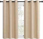 NICETOWN Room Darkening Draperies Window Curtain Panels, Thermal Insulated - Image 2