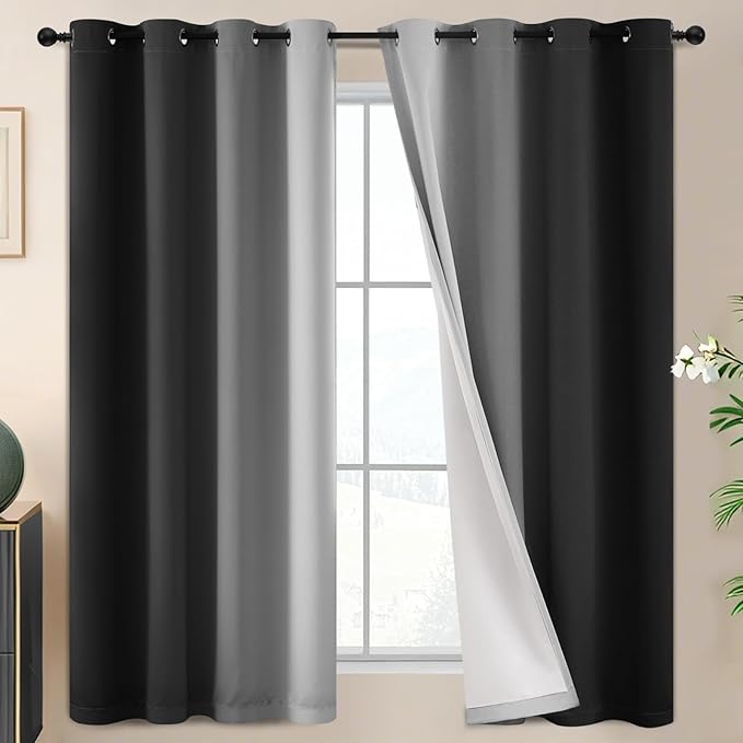 SimpleHome Ombre 100% Blackout Curtains by SimpleHome