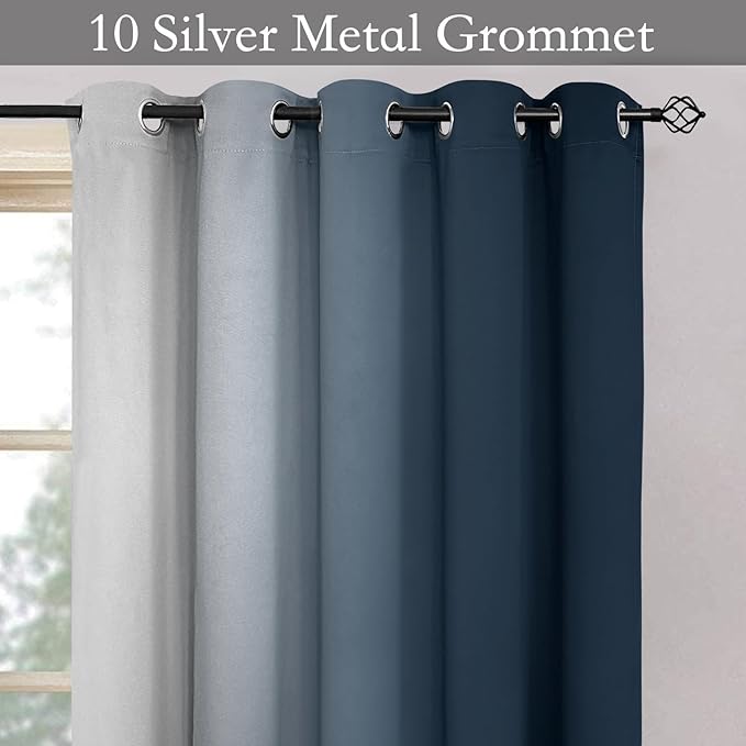 SimpleHome Ombre Room Darkening Curtains - Image 4