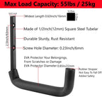 8 Pack Garage Storage Hooks,10 Inch Heavy Duty Ladder Storage Hanger, Wall Mounted Utility Rack