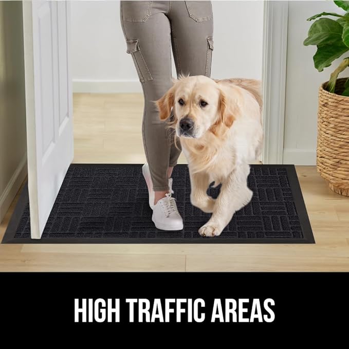 GORILLA GRIP 100% Waterproof All-Season WeatherMAX Doormat 35x23, US Designed - Image 6