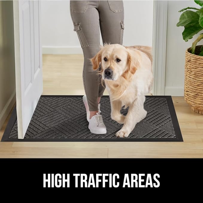 GORILLA GRIP 100% Waterproof All-Season WeatherMAX Doormat US Designed Natural - Image 6