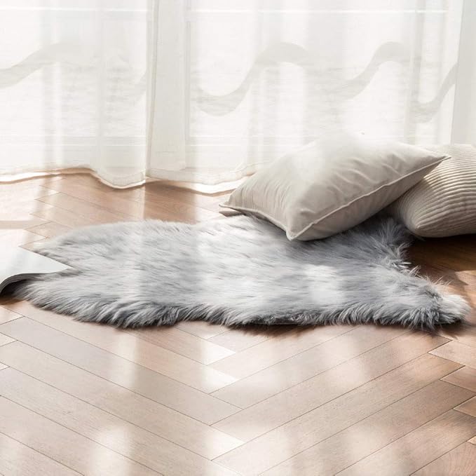 MIULEE Fluffy Rug Soft Shaggy Faux Fur Area Rug Luxury Plush Sheepskin Carpet - Image 8