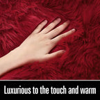 LOCHAS Soft Fluffy Faux Fur Rugs - Image 4