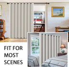 H.VERSAILTEX Blackout Curtains for Sliding Glass Door Room Divider Curtains - Image 2