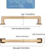 9BUILD 2 Pack 5 Inch Champagne Bronze Cabinet Handles,Kitchen Hardware