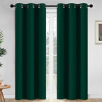 Yakamok Dark Green Blackout Curtains by Yakamok