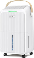 KNKA 2500 Ft² Max 34 Pints Dehumidifier for Basement with Drain Hose, White
