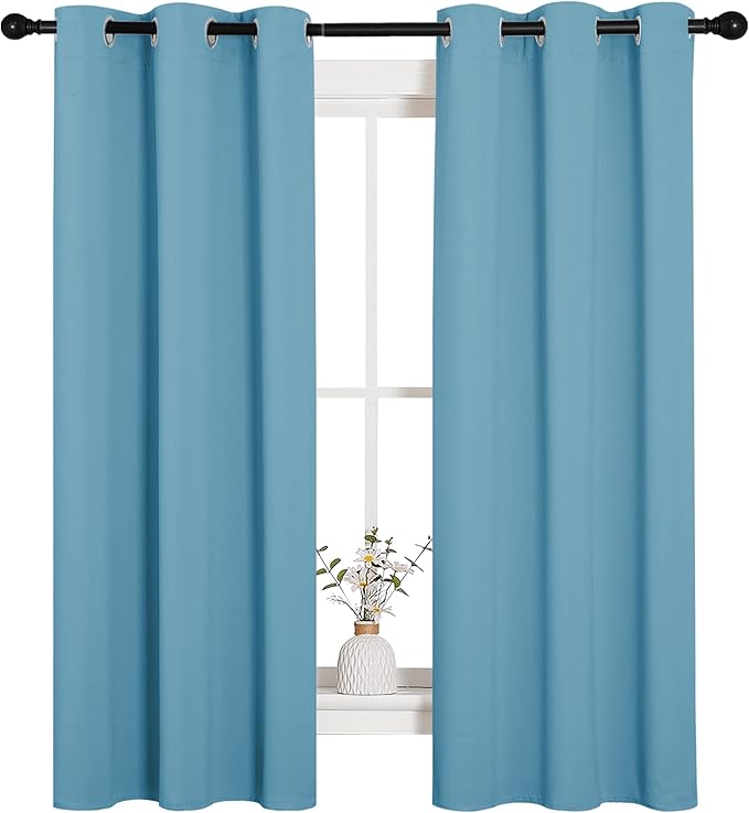 NICETOWN Thermal Insulated Curtains Blackout Draperies, Window Treatment Solid - Image 4