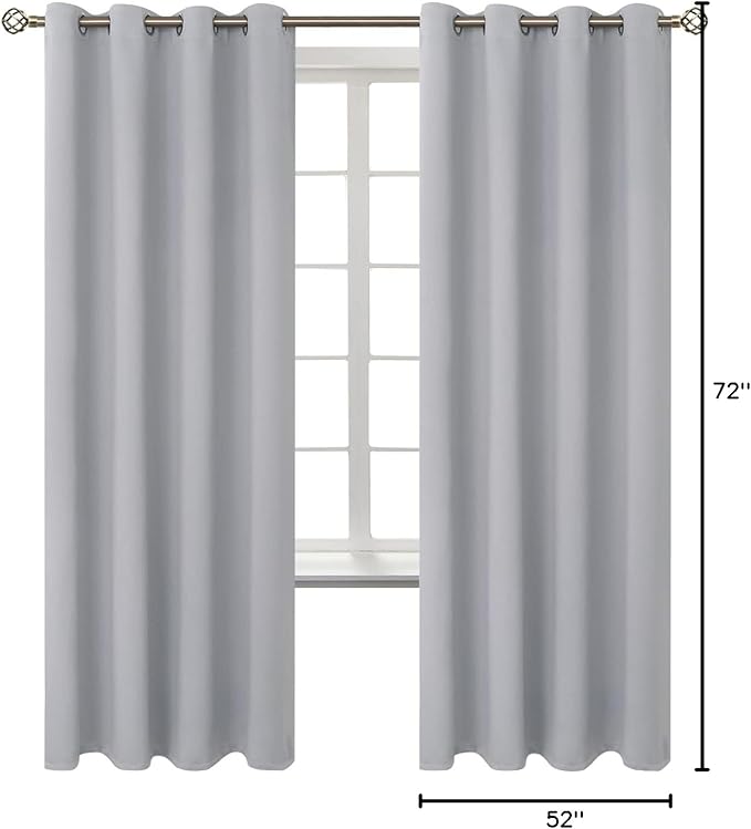 BGment Room Darkening Curtains 72 Inches Long - Image 9
