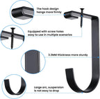 6 Pack Heavy Duty Bike Hooks for Garage Ceiling, Garage Ceiling Hooks with Screws, 70 lbs Capacity Each, Strong Iron Construction for Overhead Organization