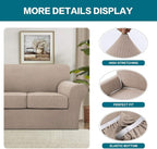 Turquoize 4 Piece Sofa Slipcover Sofa Covers - Image 4