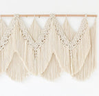Macrame Wall Hanging Wedding Hanger Tassel Knotting Boho Decor 47"W*25"L