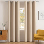 MIULEE 90" Long Room Darkening Curtains Thermal Insulated Drapes Solid Window by MIULEE