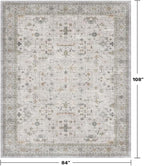 Hazo Haus Boho Light Grey Living Room Rug 7x9 - Image 2