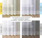 NICETOWN White Sheer Curtains 84 inches Long - Image 2