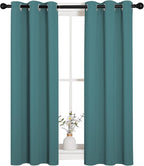 NICETOWN Bedroom Curtain Panels Blackout Draperies, Thermal Insulated Solid - Image 2
