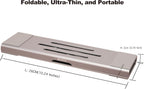 3-in-1 Foldable Aluminum Laptop Stand with Storage Box, 10-16 Inch