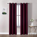 ChrisDowa Burgundyout Curtains 78 inches Long by ChrisDowa