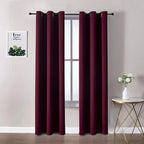 ChrisDowa Burgundyout Curtains 78 inches Long by ChrisDowa