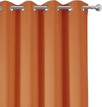 LEMOMO Blackout Curtains 52 x 95 inch/Orange Curtains Set of 2 Panels/Thermal - Image 6