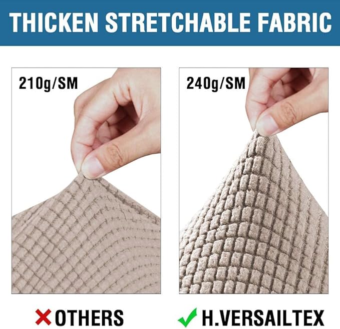 H.VERSAILTEX 3 Piece Stretch Sofa Covers - Image 5