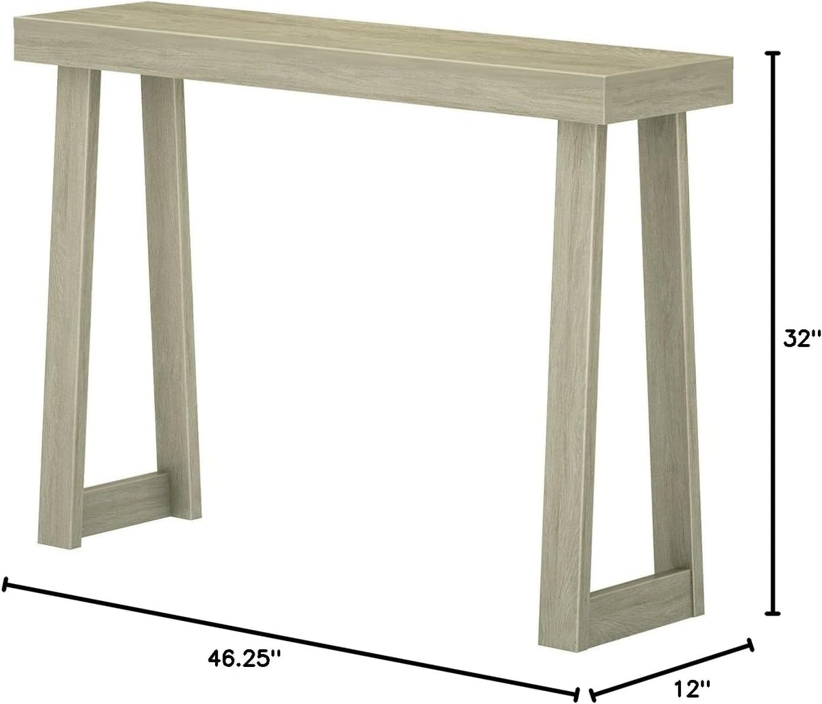 Plank+Beam Classic Console Table, 46 Inch, Seashell