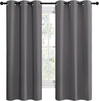 NICETOWN Grey Blackout Curtain Panels - Image 2