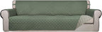 PureFit Reversible Quilted Sofa Cover, Water Resistant Slipcover Furniture by PureFit