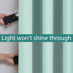 Yakamok 100% Blackout Lined Panels, Room Darkening Thermal Insulated Blackout - Image 3