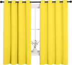 NICETOWN Bedroom Curtain Panels Draperies, Thermal Insulated Solid Grommet - Image 2