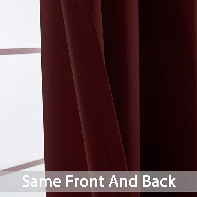 Yakamok Window Treatment Blackout Thermal Insulated Room Darkening Solid - Image 5
