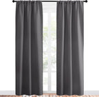 NICETOWN Grey Window Curtains for Bedroom - Image 2