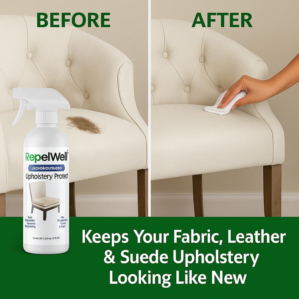 Non Toxic Fabric Protector Spray for Upholstery & Furniture, 24 oz