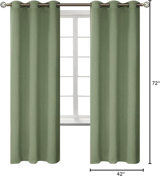 BGment Room Darkening Curtains 72 Inches Long - Image 8