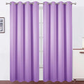 LEMOMO Blackout Curtains 52 x 120 Inch Long Lavender Curtains Set of 2 Panels by Lemomo