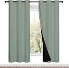 NICETOWN 100% Blackout Window Curtain Panels, Full Light Blocking Drapes by NICETOWN