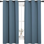 NICETOWN Room Darkening Curtains 63" Length, Thermal Insulated Blackout Panels - Image 2
