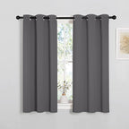 NICETOWN Grey Blackout Curtain Panels - Image 2